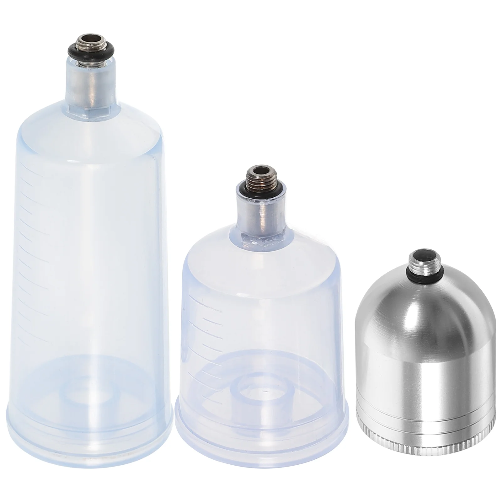 3 Pcs Airbrush Replacement Pot Paint Bottle Water Bottles Empty Portion Squirt Dispensing Container Nail