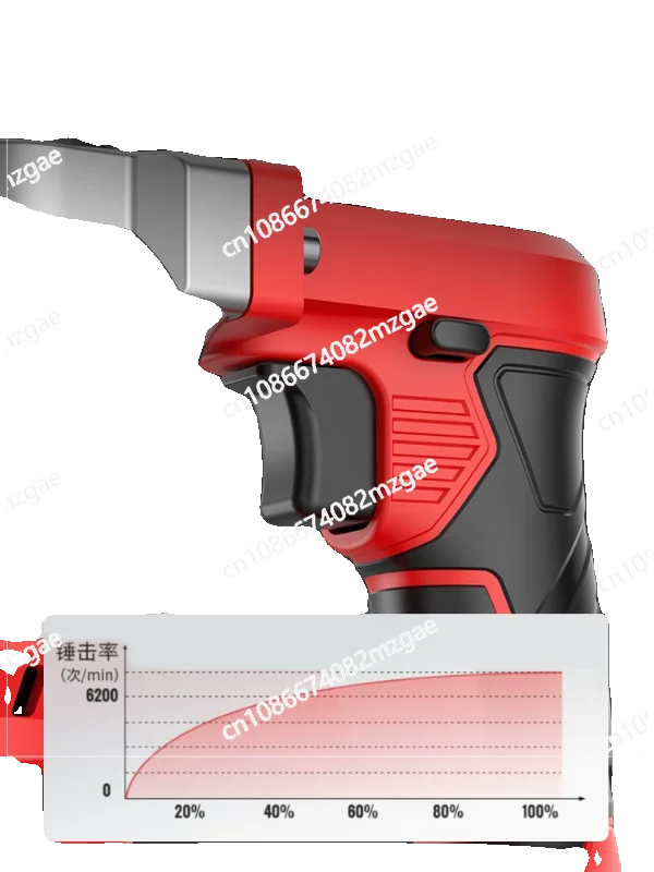 

Lithium electric hammer charging heavy-duty square handle high-power electric drill, concrete wireless dual-purpose impact drill