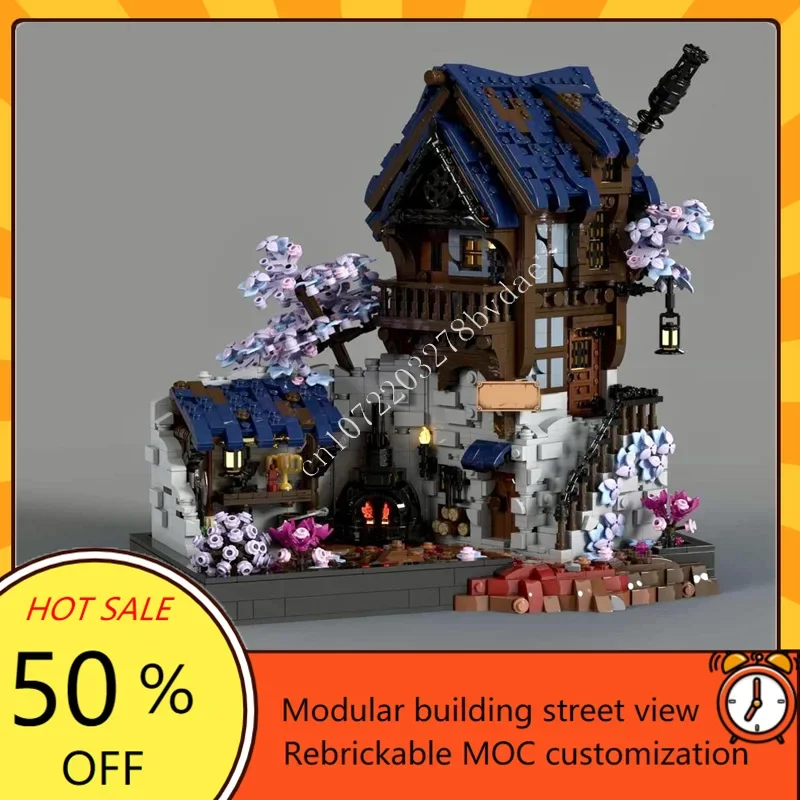 

2626PCS MOC Medieval Castle Building Block Model Blacksmith-Medieval Fantasy Technical Brick DIY Set Toy For Child Holiday Gift