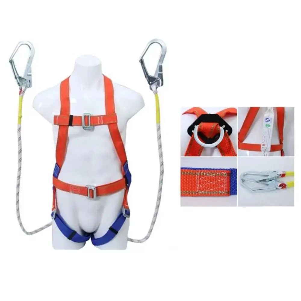 

Double-hook Safety Belt Buffer Wear-resistant Five-point Harness Survival Rope High-altitude Protective Belt Rescue Operations