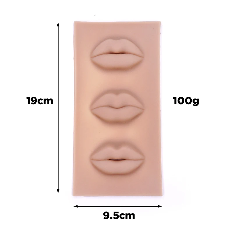 3D-Lippenmodell aus Latex für Permanent Make-up und Lippenfarb-Übungen mit 3 verschiedenen europäischen Lippenformen für Lip Blush Technik – Detail 8
