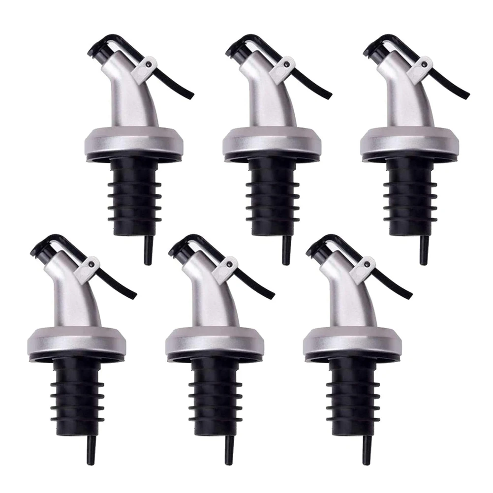 

6 Pcs Bottle Stopper Oil Cork Reusable Home Bar Accessories Keeps Beverages Fresh Longer Perfect for Party Banquet Holidays
