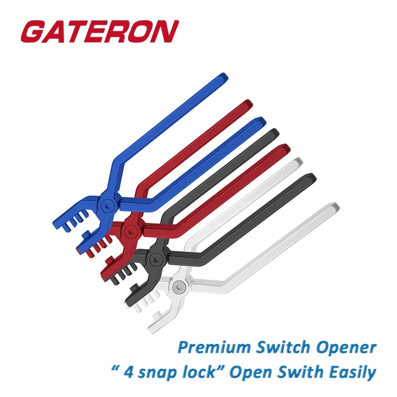 GATERON Switch Opener Silver Black Blue Red High Quality Four Snap Locks Remover Gaming Mechanical Keyboard DIY Tool