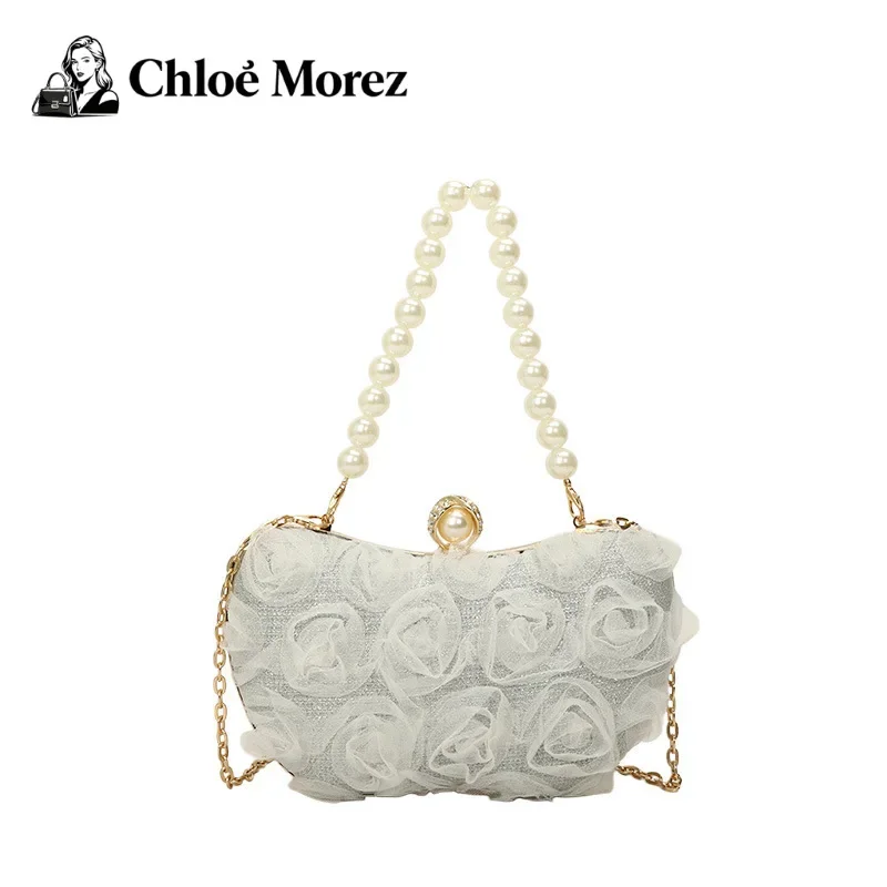 

Women's Bag Flower Hand-held Chinese Style Dinner Bag Ins Trendy Dress Shoulder Crossbody Bag