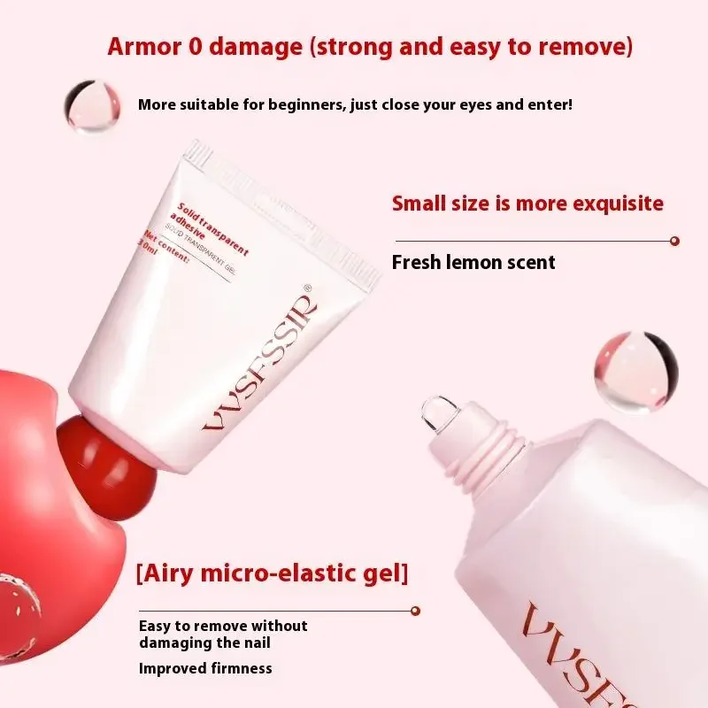 30ML stevige nagellijmgel voor druk op nagels, gelnagellijm voor nageltips Langdurige supersterke nagellijm voor acrylnagels