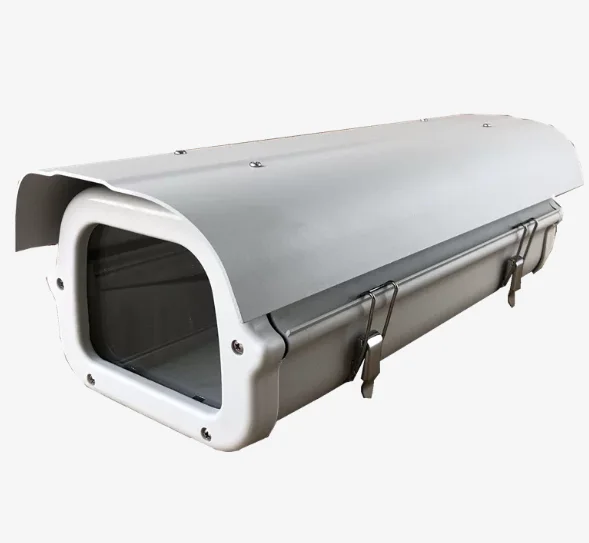 Aluminum CCTV Camera Housing Outdoor Waterproof Security Camera Protective Enclosure With Sunshade Cover
