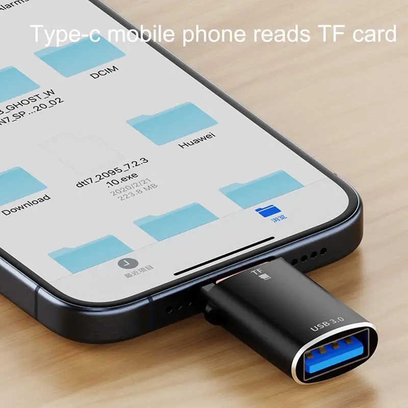 SDs TF قارئ بطاقات الذاكرة 2 في 1 الهاتف المحمول USB قارئ بطاقات المحمولة نوع-C إلى USB 3.0 عالية السرعة TF قارئ بطاقات محول ل