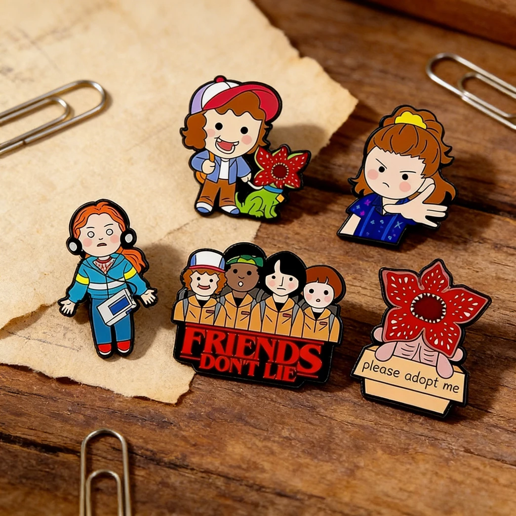 A 2026 NEW Cute King Cannibal Flower Enamel Pins Cartoon Brooches Lapel Pins Badge on Backpack Costume Accessories Jewelry Gifs
