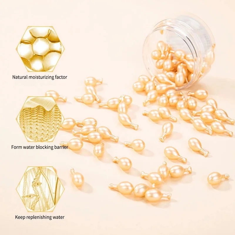 20/50/60/100pcs Hyaluronic Acid Capsules Serum VE Anti-aging Spot Acne Remover Whitening Face Cream Anti-Wrinkle Serum