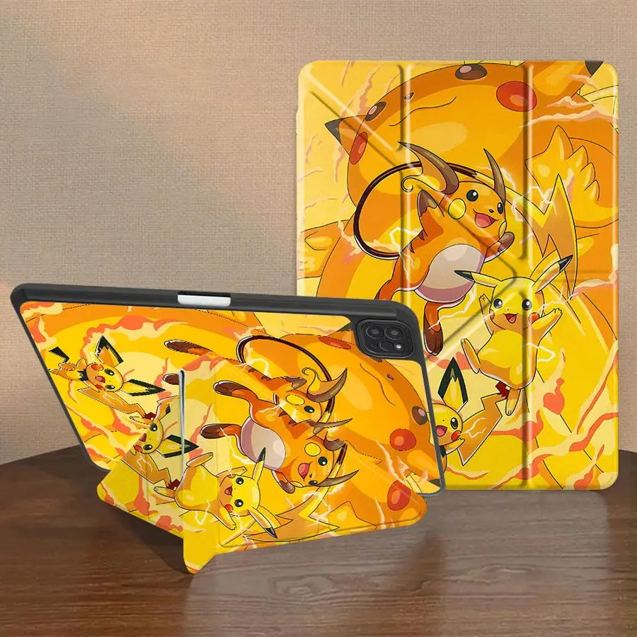 Pokemon Raichu Pikachu Holder Cover Tablet Case For iPad Pro 11th 10th 9th 8th 7th 12.9inch Pro 2025 Air 4 5 M3 M2 1 2 M4 11inch