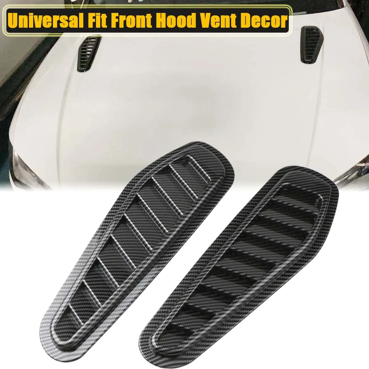 Front Hood Air Flow Vent Bonnet Scoop Cover Trim Sticker Universal For Audi Honda Civic Nissan Toyota Mercedes Car Accessories