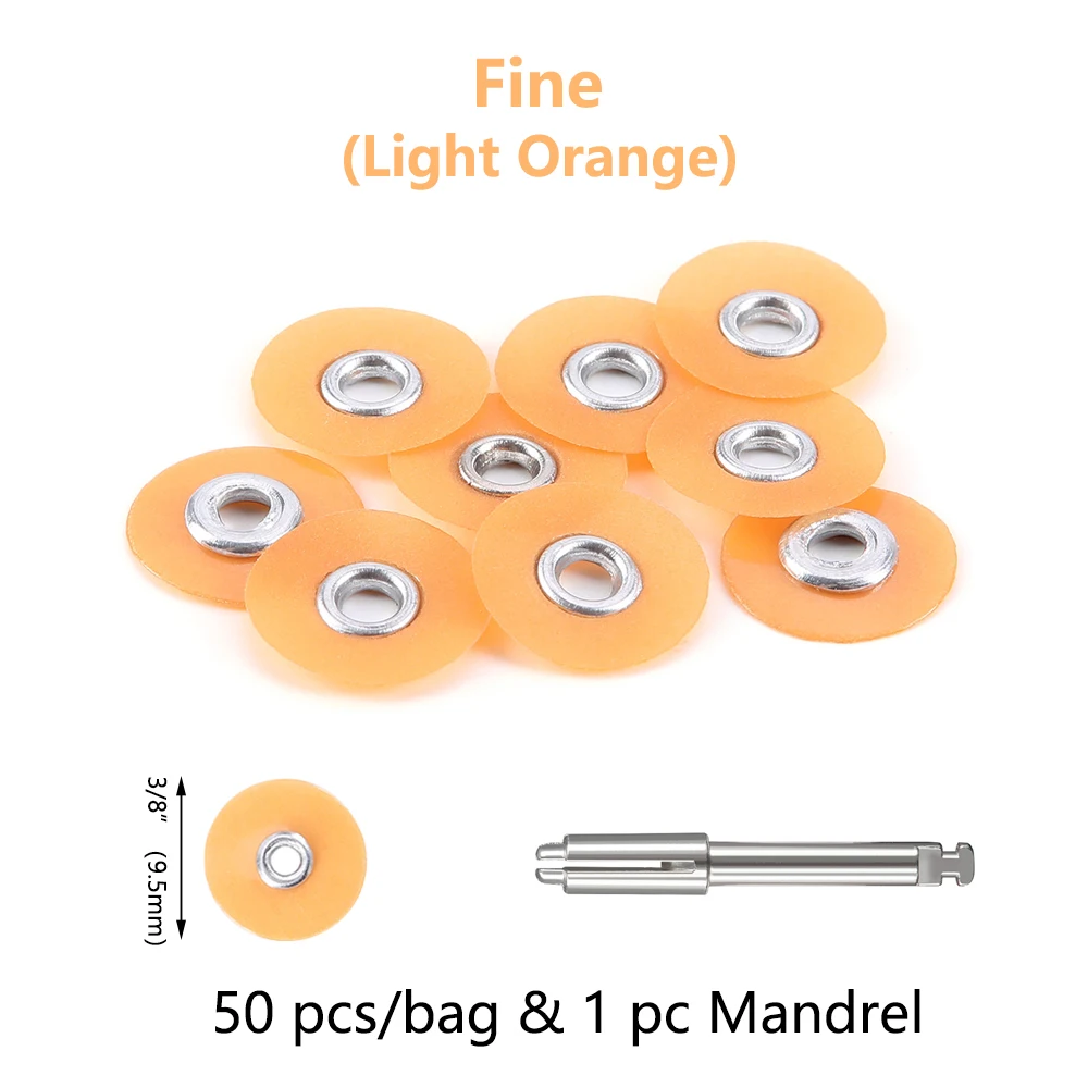 50Pcs/Bag Dental Finishing and Polishing Discs Composites Ceramics and Glass Ionomer Restorations Autoclavable Dental Material image 3
