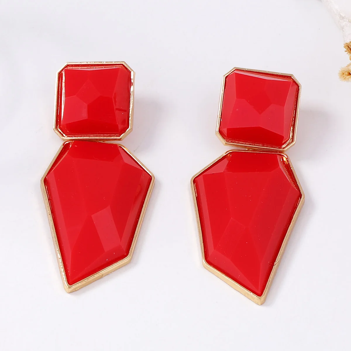 موضة الراتنج المعدني هندسية استرخى أقراط ZAA جديد الحد الأدنى خمر أقراط المرأة مجوهرات اكسسوارات الحفلات #5