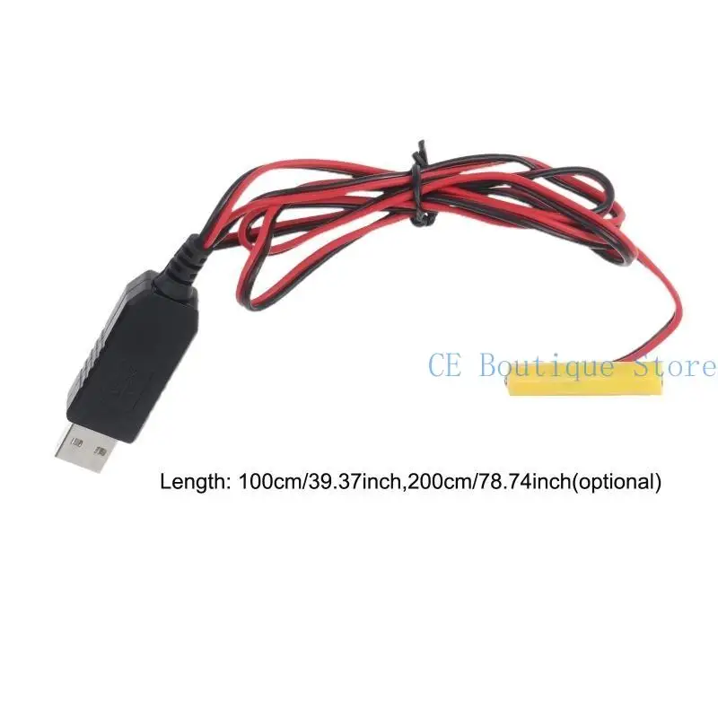 Kabel USB 5V do 3V (2x1.5V) LR03 AAA Baterii Dummy do Pilotów Radiowych, Radiotelefonów i Lamp LED — zdjęcie produktu 6