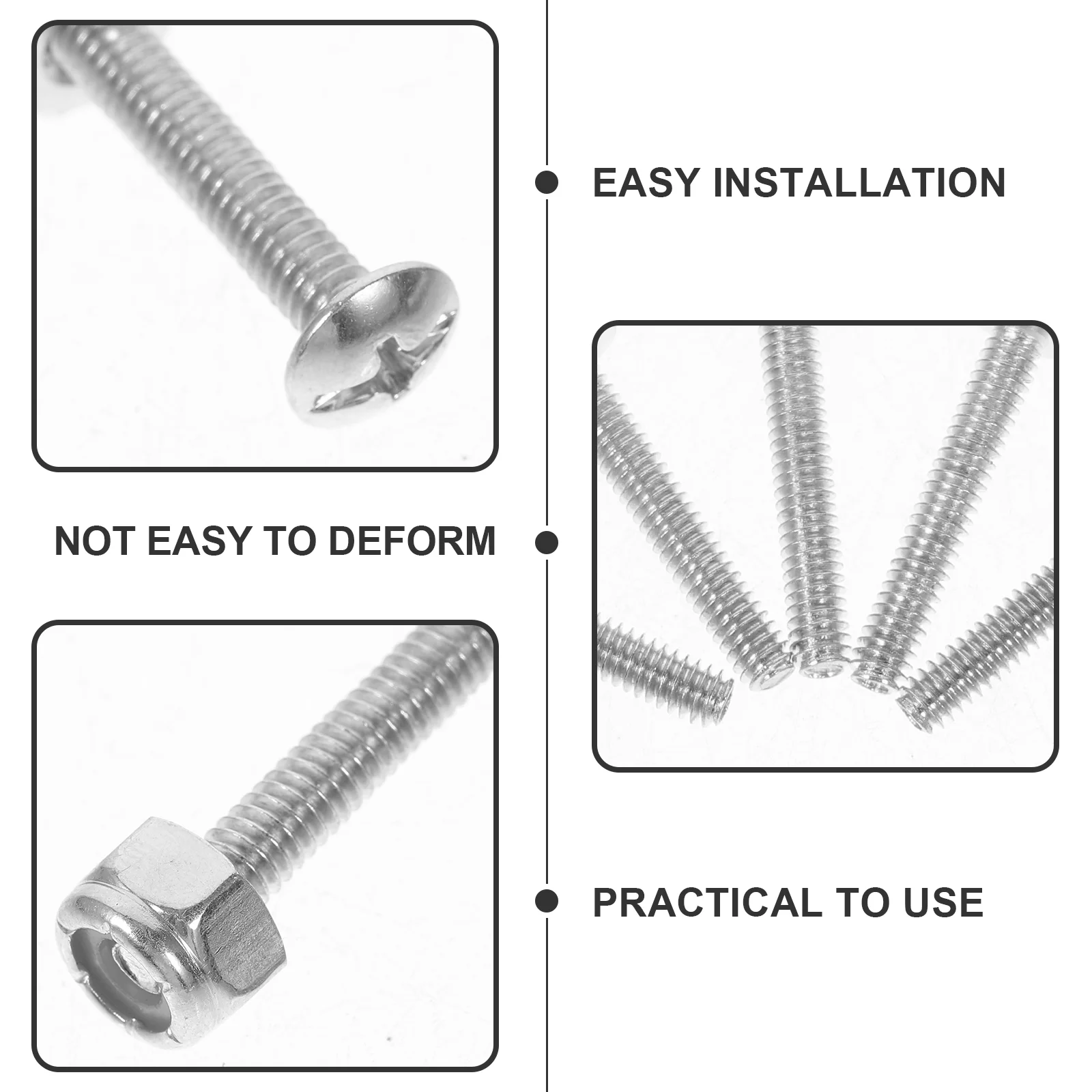 12 Pcs Footballs Table Screws Foosball Fastener Tool Silver Accessories Fixing Man