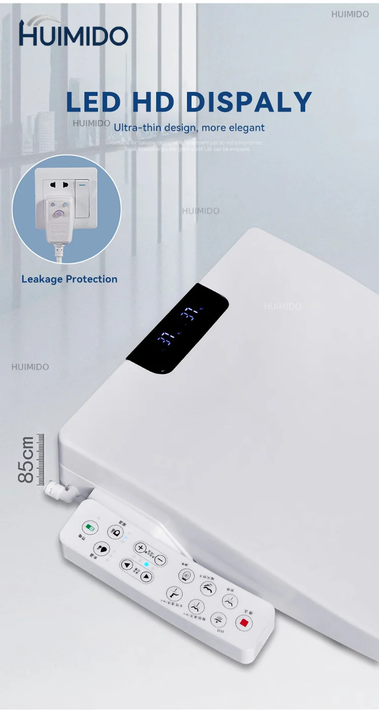 Manufacturer ABS Automatic High Quality Electric Smart Bidet Bathroom Intelligent Toilet Lid Toilet Cover Toilet Seat Cover