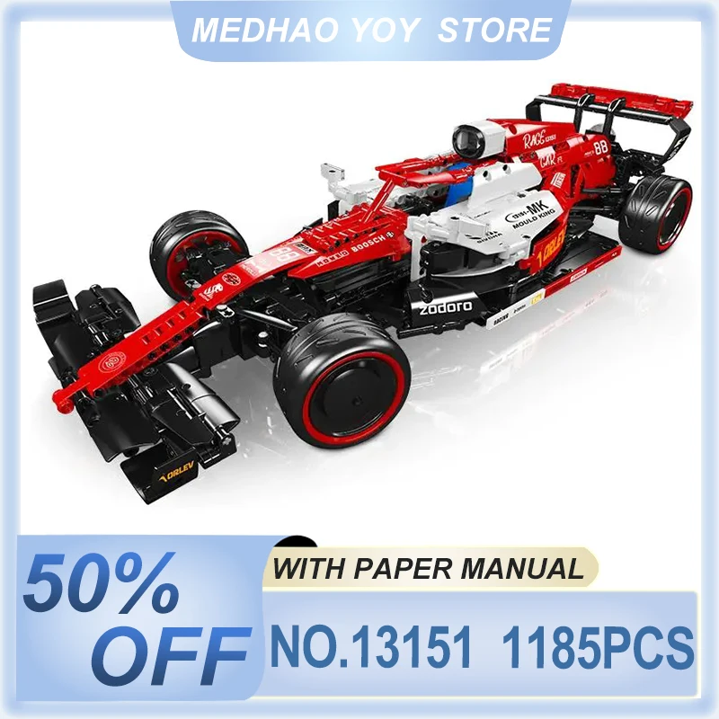 Mould King MOC 13151 F1 Sports Racing Car Moulds High-Tech Assembly Toys Building Blocks Bricks Boys Chrismas Gifts Toys To Kids