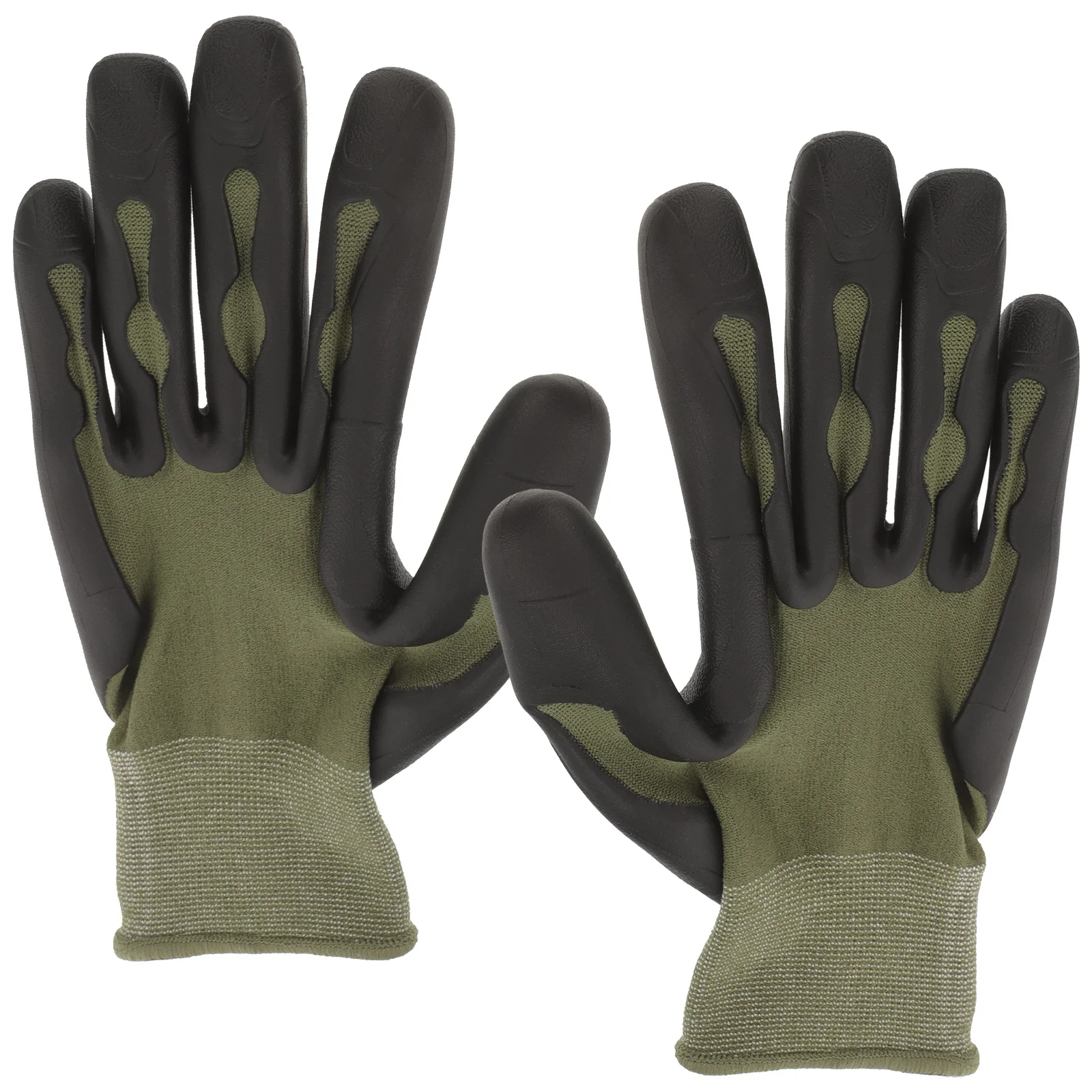 زوج واحد من القفازات الواقية للرجال، متينة ومقاومة للاهتراء، مقاومة للأحماض والقلويات، تصميم مريح، مناسب للصناعة