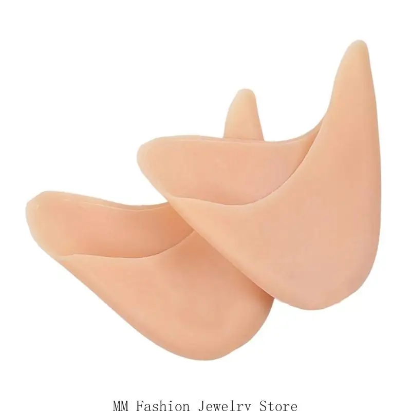 

D0UB Ballet Toe Toe Caps Toe крышки с помощью отверстия мягкого силиконового гелевого балетного танцевального туфель