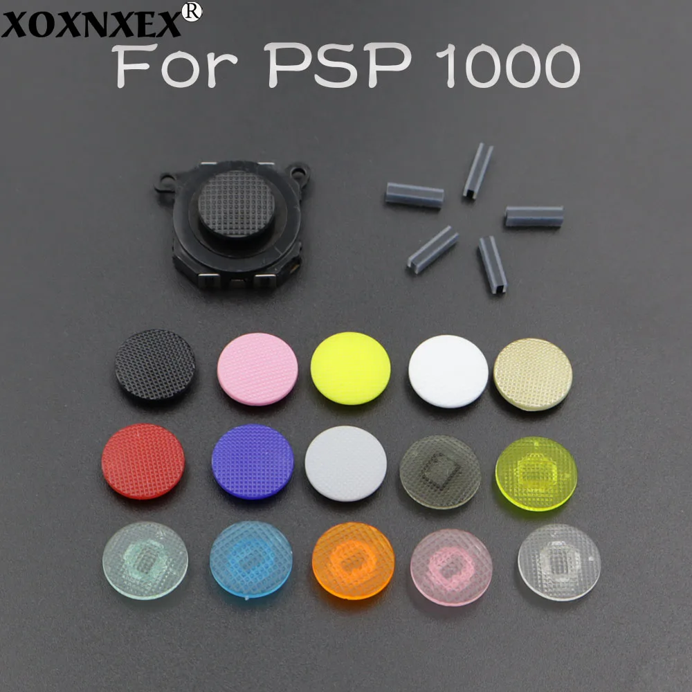 Replacement 3D Rocker Joystick Module Multi‑Color Thumb Stick Cap With Conductive Rubber Bar For PSP 1000 Repair Spare Parts