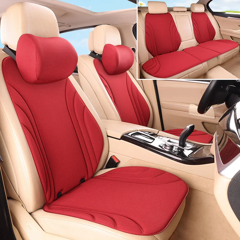 Seaweed Fiber Latex Car Seat Cushion Full Set One Piece Molded Auto Seat Pad