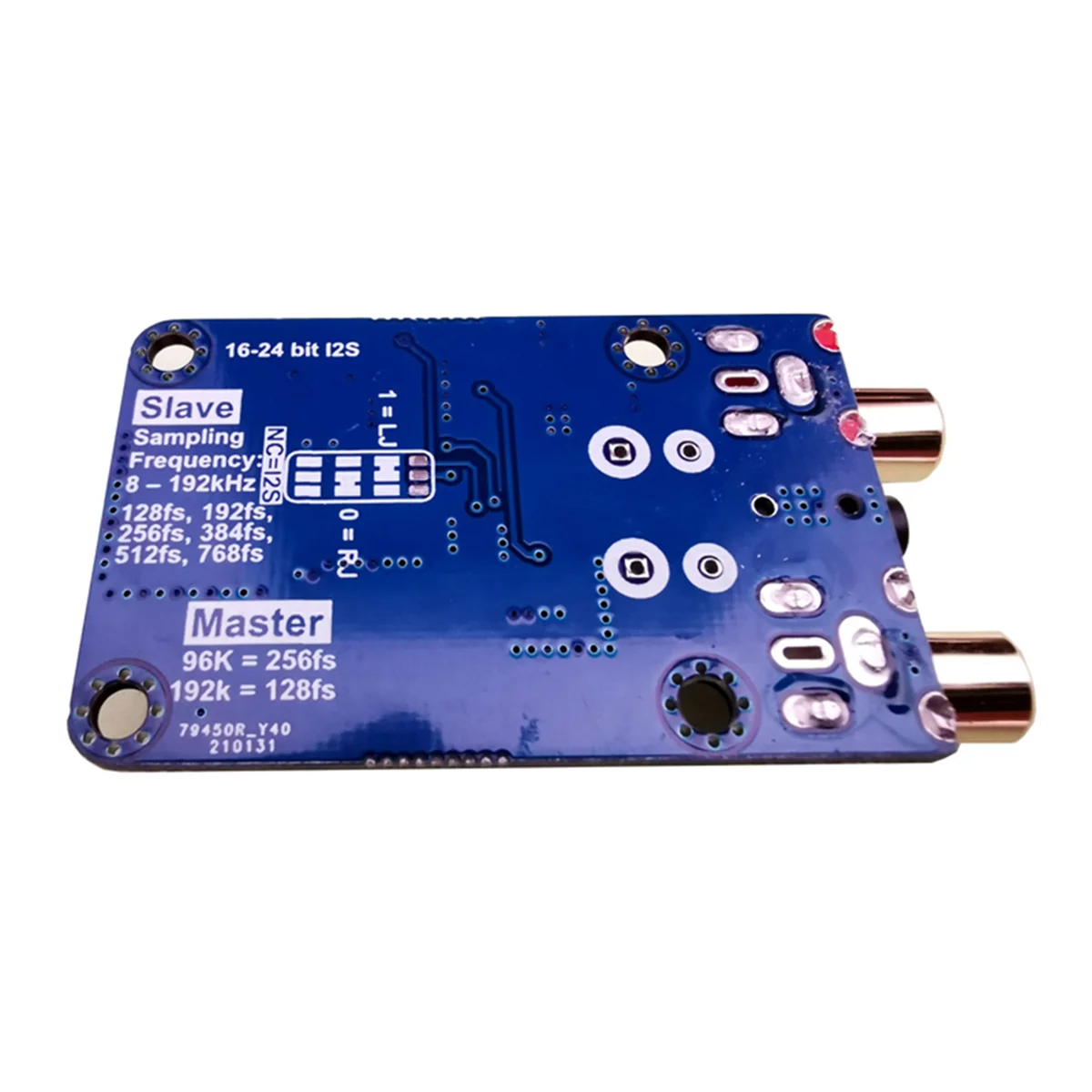 I2S ADC Audio I2S Acquisition Card Module Master/Slave Mode 24Bit 192K 96K 48K Multi-Functional Development Board