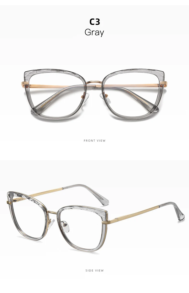 HANDOER Brille Rahmen Frauen Mode Designer Marke Rezept UV400 Anti-Blue Ray Weibliche Brillen Brille – Detail 11