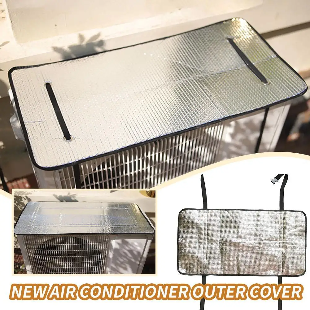 Air Conditioner Cover Outdoor Energy Saving Rainproof Cover Air Conditioner Washing Dust Prevent Sun Exposure Protection Set