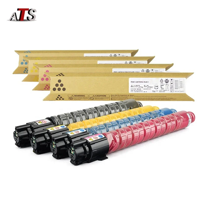 4PCS MPC2503 Copier Toner Cartridge for Ricoh Aficio MP C2004 C2011 C2503 C2504 CMY200g BK280g Compatible Toner Powder