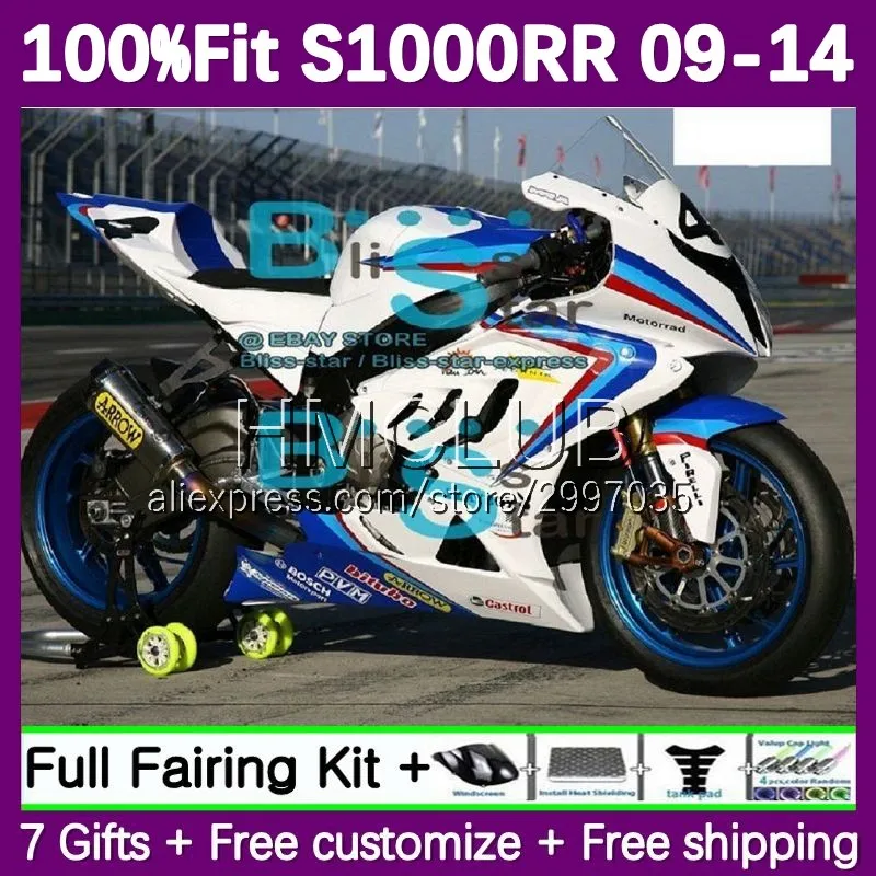 Injection Fairing For BMW S 1000RR 1000 RR S1000RR 09 10 11 12 13 14 71No.113 S1000 RR 2009 2010 2011 2012 2013 2014 blue flames