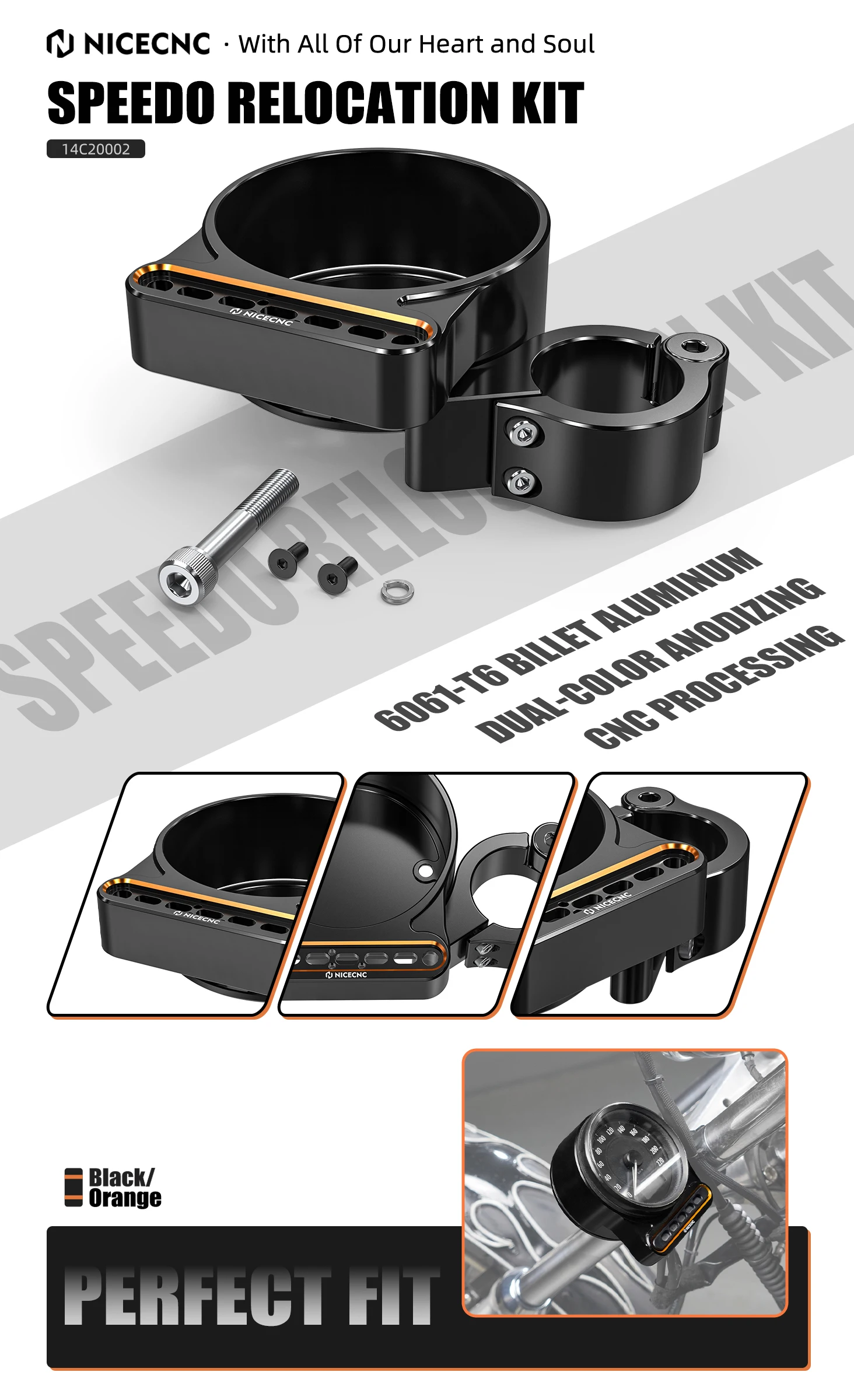 Für Harley Sportster 883 1200 XL883 1200 Seite Tacho Umzug Abdeckung Instrument Halterung Eisen 883 XL883N XL1200NS Vierzig Acht – Detail 1