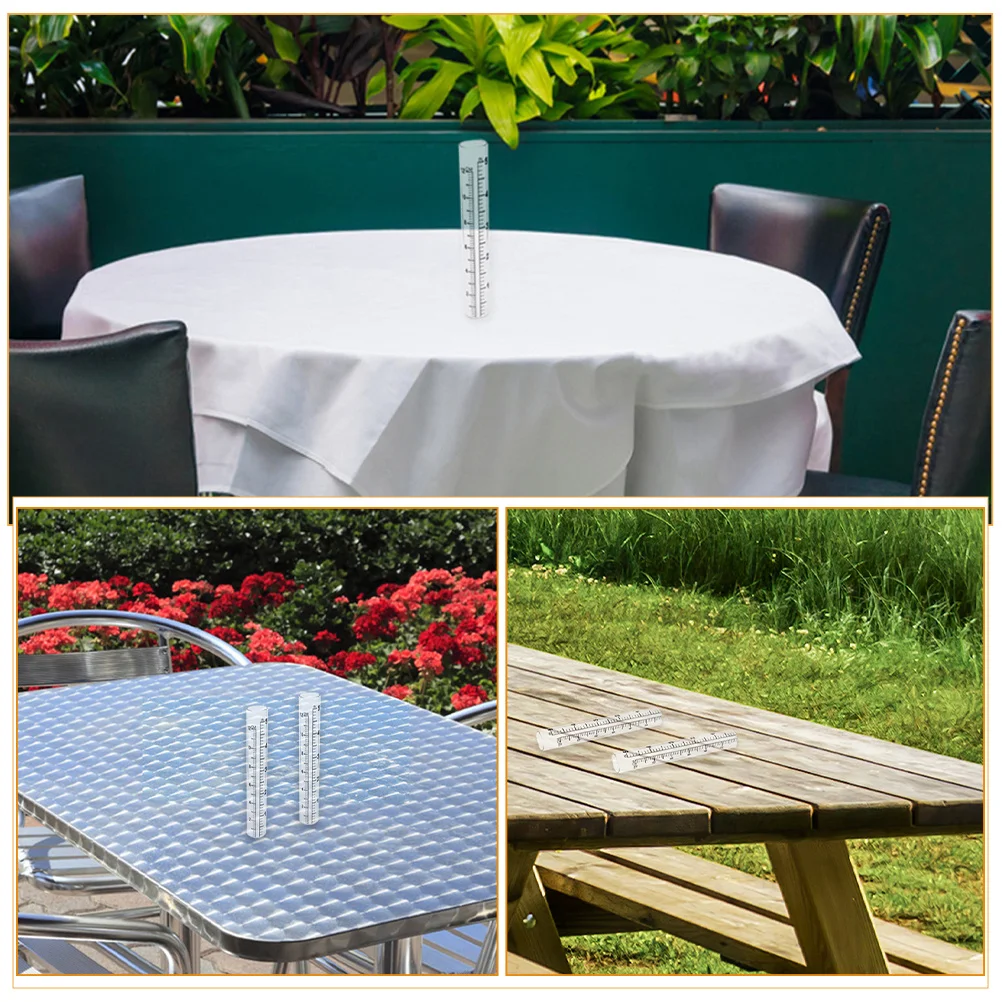 3 шт., прозрачная сменная трубка для дождя, стеклянная мерная трубка для осадков, уличный сад, двор, инструмент для сбора воды