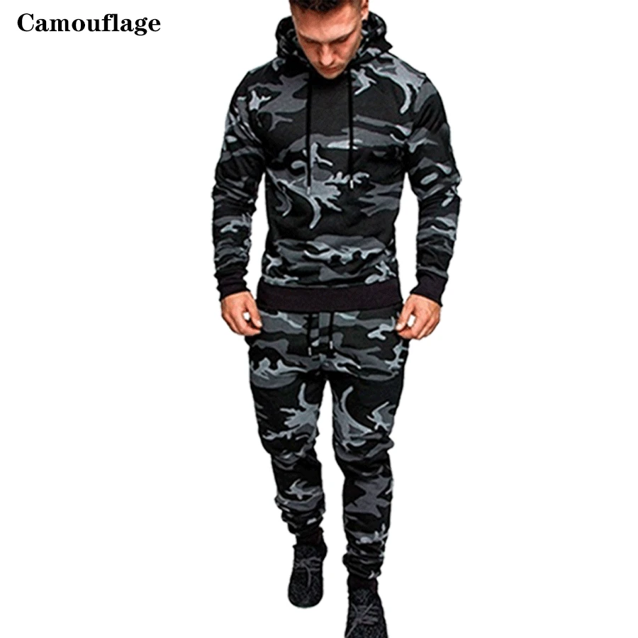 Men\'s fashion Sportswear jogging suit Men\'s hooded Sportswear suit hooded+sweatpants Sportswear