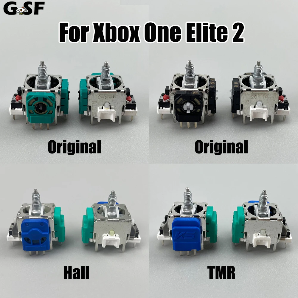 GSF – Joystick à effet TMR/Hall, 2 pièces, pour Xbox One Elite série 2, remplacement de contrôleur, capteur analogique 3D, Module de potentiomètre