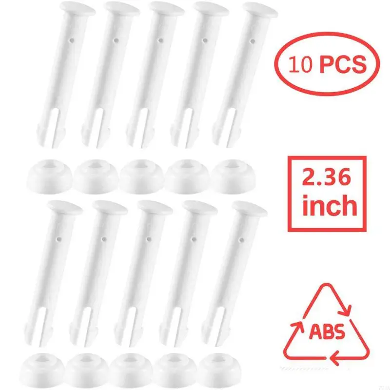 77JA 10 gói các ghim chung hồ nhựa & con dấu cao su Bể bơi cắm cho các hồ bơi khung kim loại tròn mặt đất
