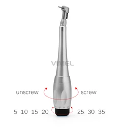 Silver Dental Abutment Implant Wrench Screw Driver Contra Angle Dental Implant Torque Wrench 5N-35N with 16 DRIVERS