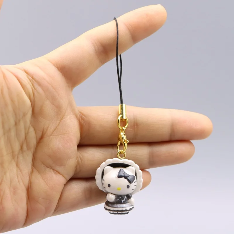 8pcs Hello Kitty Bag Charm Cartoon Phone Case Keychain Women Crossbody Shoulder Bag Decoration Accessories Girl Gift Wholesale