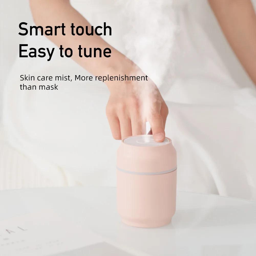 Smart Air Humidifier Ultrasonic Mini Aromatherapy Diffuser Portable Sprayer USB Essential Oil Atomizer LED Lamp for Home Car