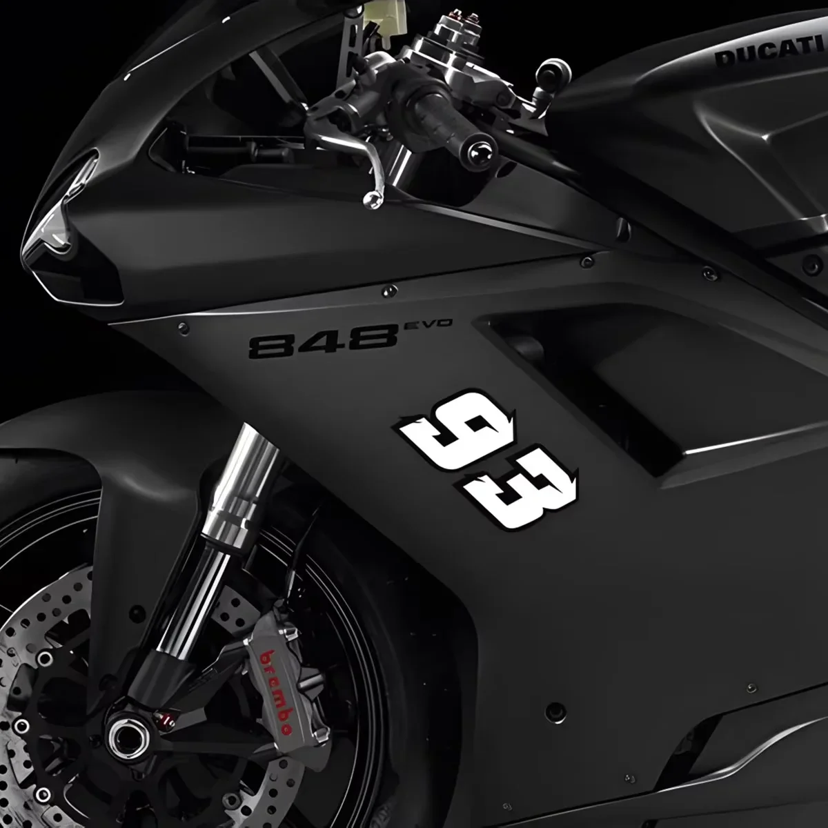 ISGTDRM 2 قطعة دراجة نارية سباق الأرقام العربية ملصقات DIY بها بنفسك تجديد عاكس قوس قزح ملصق عدد خوذة سيارة التصميم ثلاثية الأبعاد الشارات