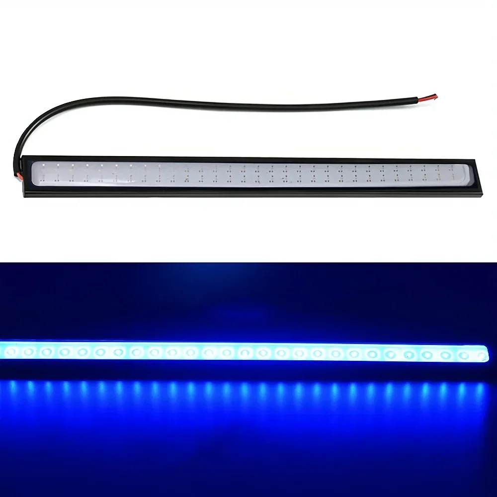 2X 14cm LED White Double Row 60Leds Day Bright COB Auto Led Driving Daytime Running Lamp Fog Waterproof Light Product Accessorie