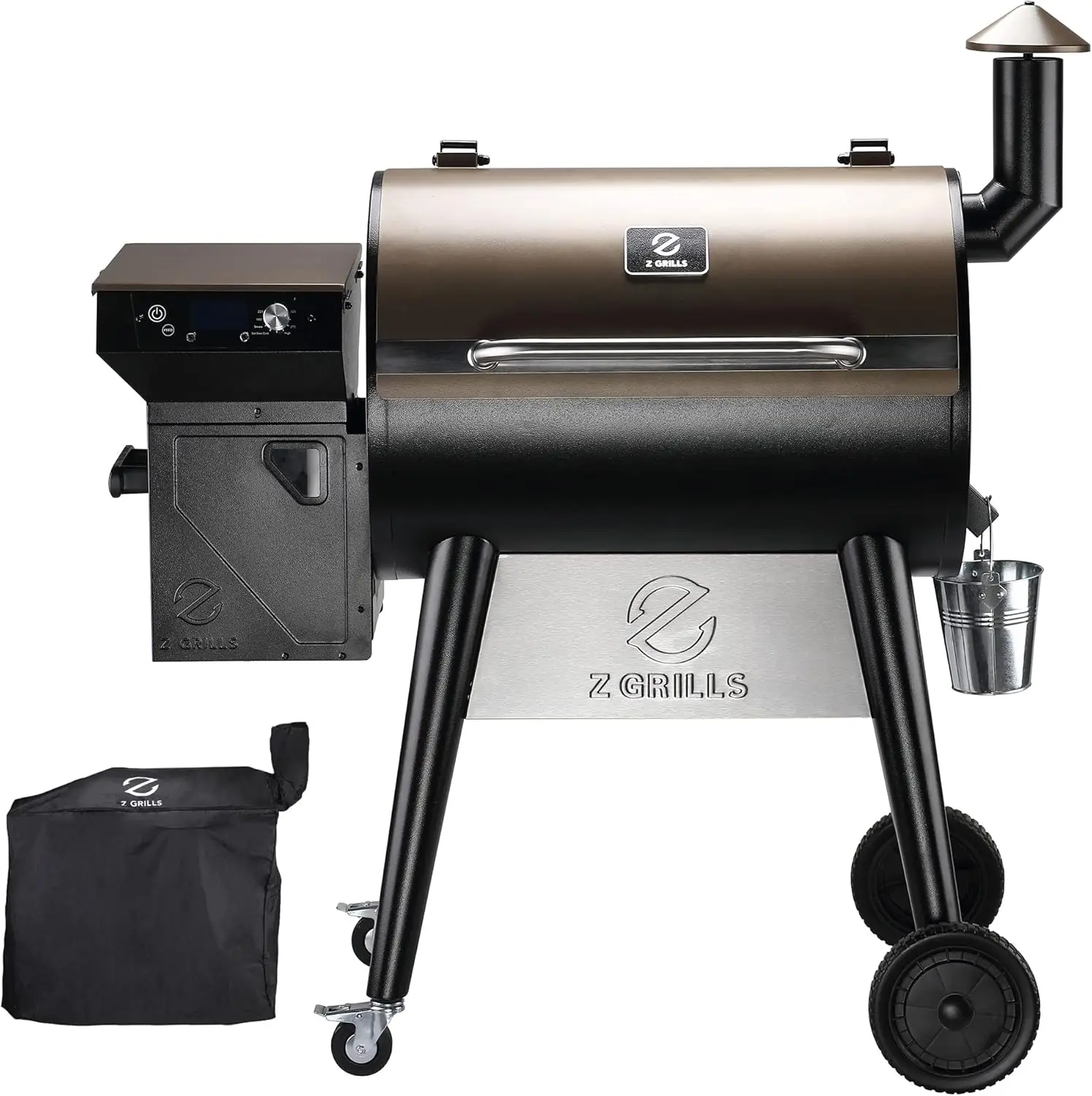 pgrade 8 in 1 Wood Pellet Grill & Smoker for Outdoor Cooking, BBQ Grill with PID 2.0 Controller, LCD Screen, 697 sq, M