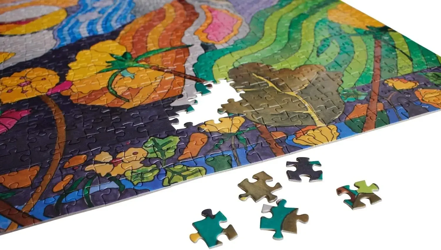 Fantasy Art 120/300/500/520/1000/1314 Uds rompecabezas desafiante actividad familiar juegos de suelo para sala de juegos dormitorio sala de estar