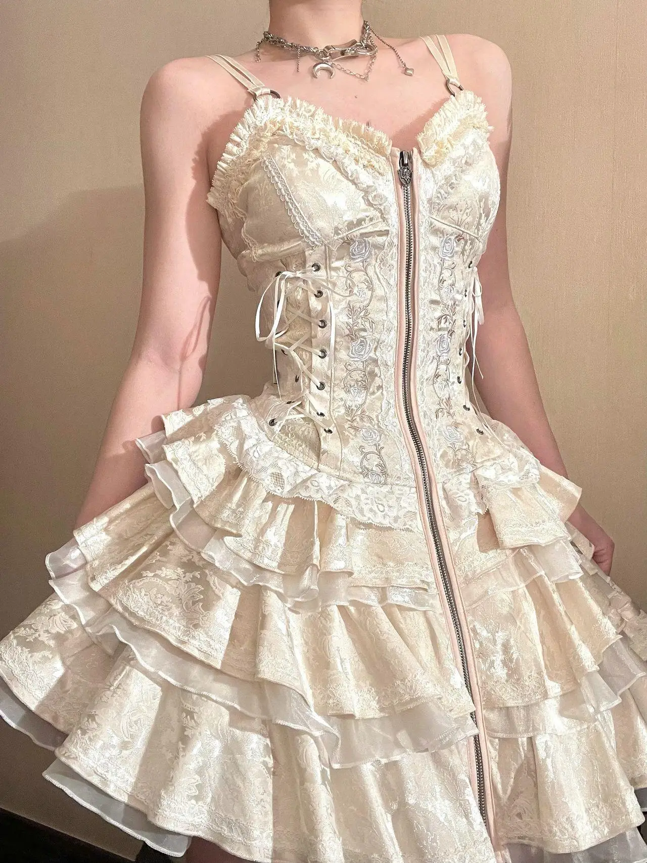 Sweet Elegant Suspender Dress Female Summer Cake