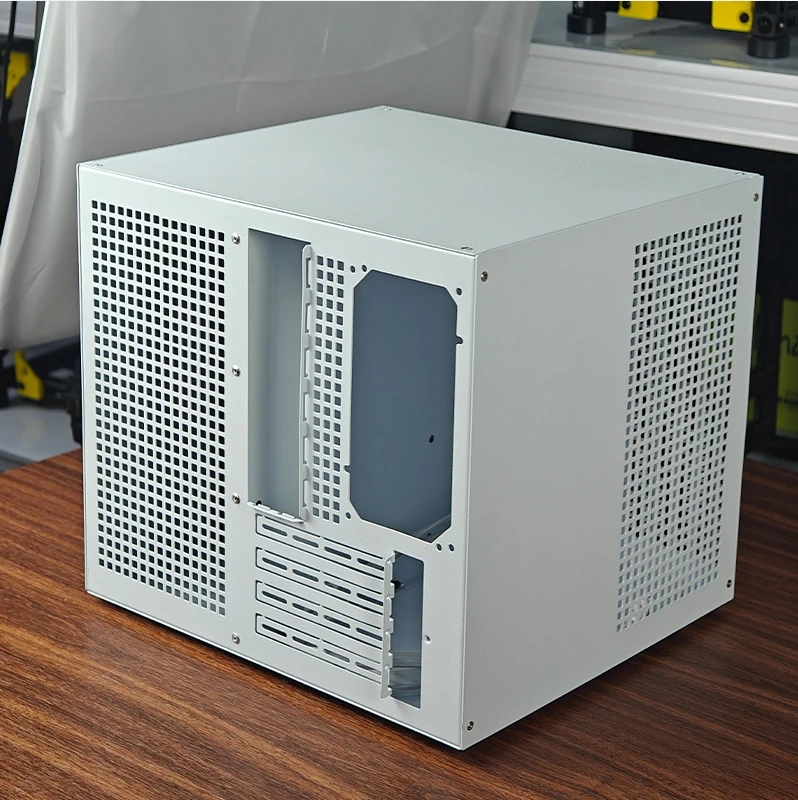 2025 Upgraded Sagittarius 8-Bay NAS Chassis, ATX PSU MATX Motherboard Full Height PCIe for Home Server