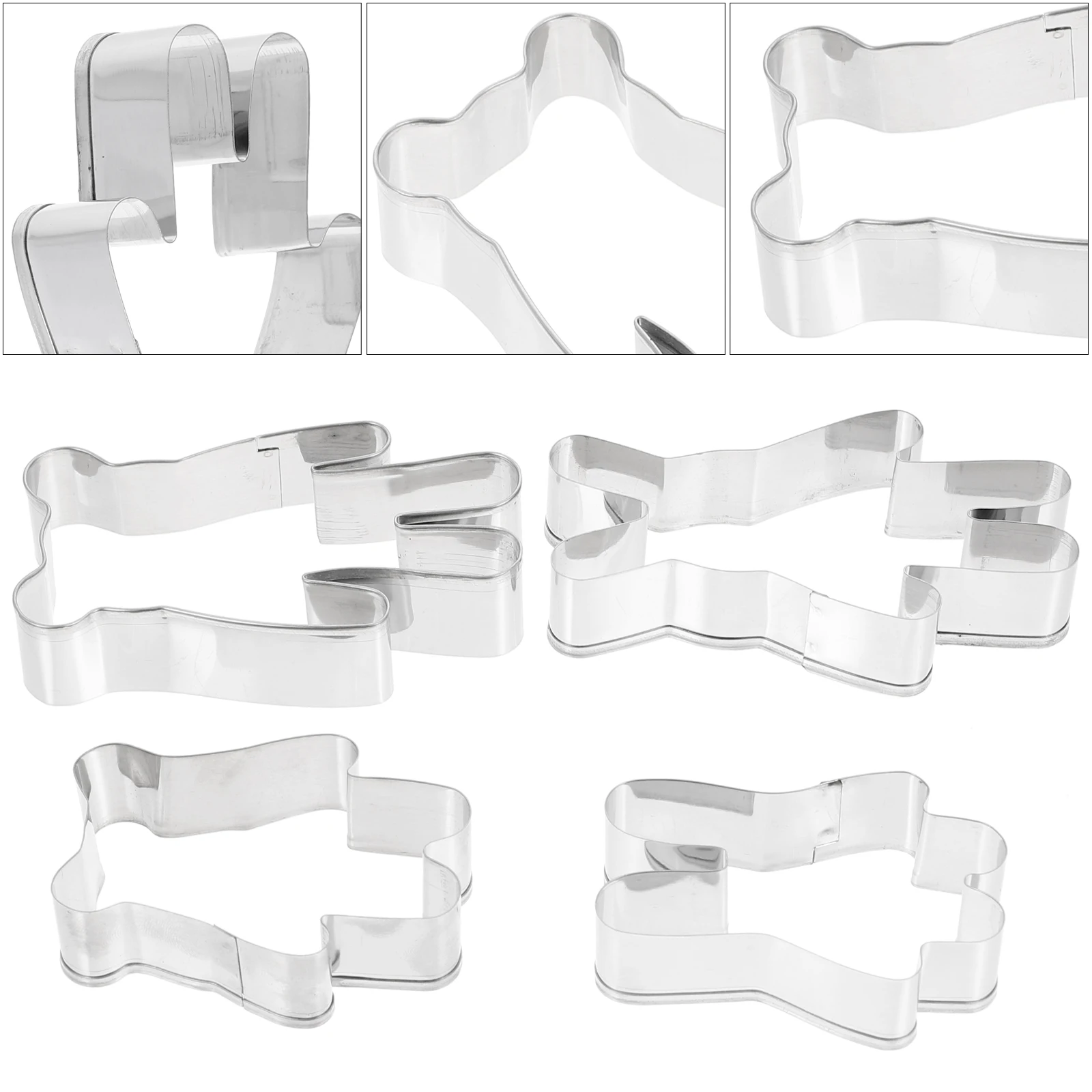 

4Pcs Cookie Mold Bear Rabbit Shapes Stainless Steel Biscuit Cutters Cookie Cutters Baking Kitchen Tools