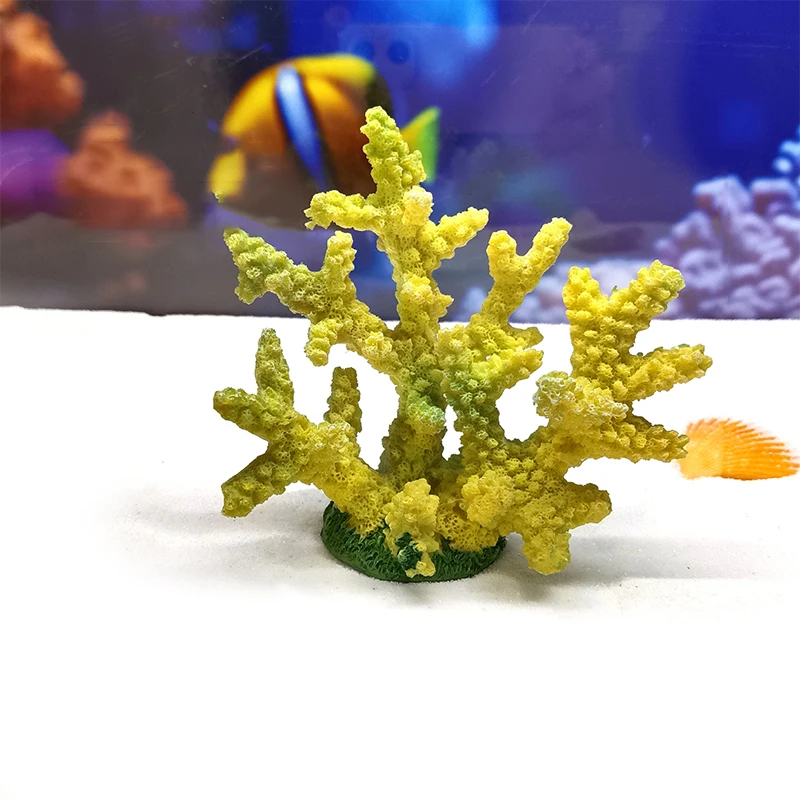 1pc Fish Tank Aquarium Small Ornaments Colorful Simulation Coral Water Artificial Plants Aquarium Decorations Accessories Gifts