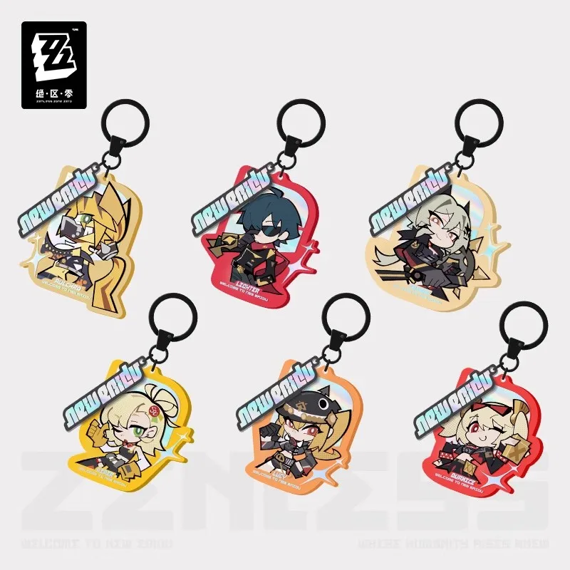 

[Genuine] miHoYo Game Zenless Zone Zero Q-version Acrylic Pendant Pulchra Caesar Luciana Cartoon Key Chain Cosplay Xmas Gifts