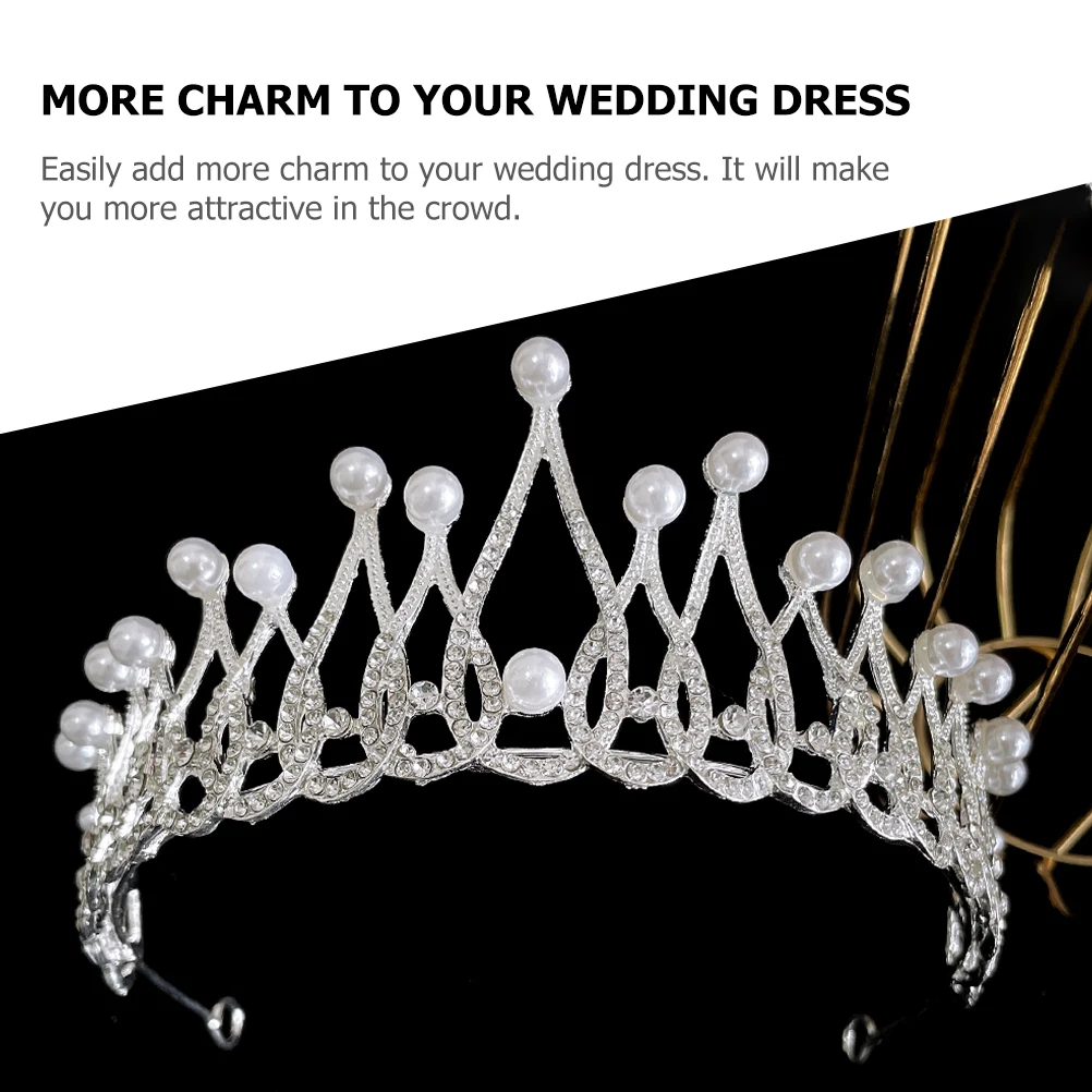 

Crown Headb s Bridal Tiara for Girls Women Party Headdress Bride Accessories Decorative Crown Wedding Birthday Engagement