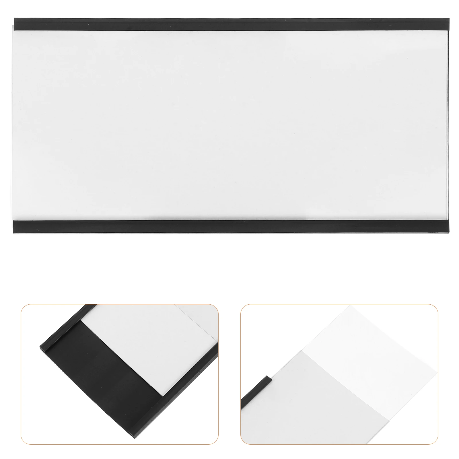 

10 Sets Shelf Magnetic Tag Clip Name Label Strips for Whiteboard Display Holder Labels