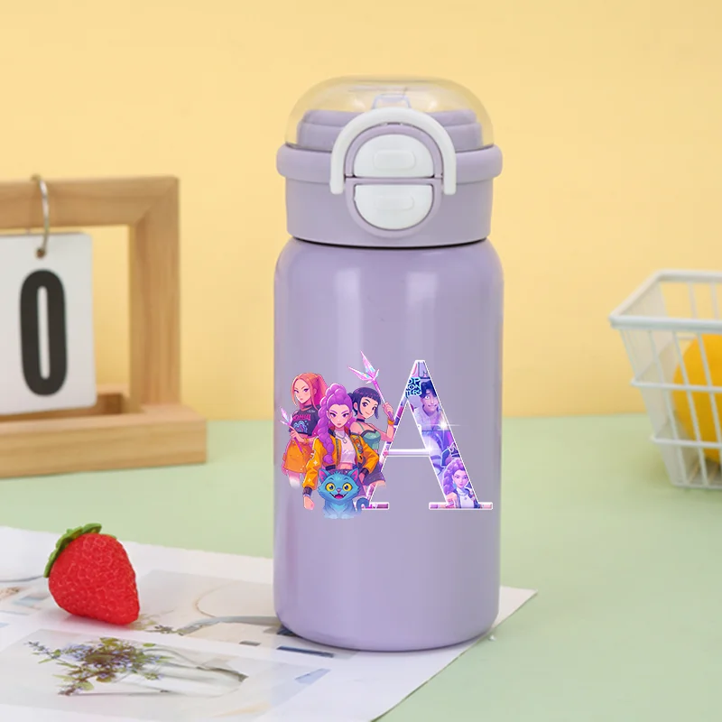 

500 мл KPop Охотники на демонов, термос, кружка из нержавеющей стали 316, кавайный кувшин для питья, спортивная портативная чашка для воды большой емкости, подарок